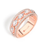 Ladies Marquis and Round Diamond Accented Wedding Band by Allure